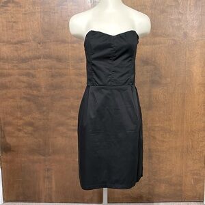 H&M Black Strapless Cocktail Party Dress